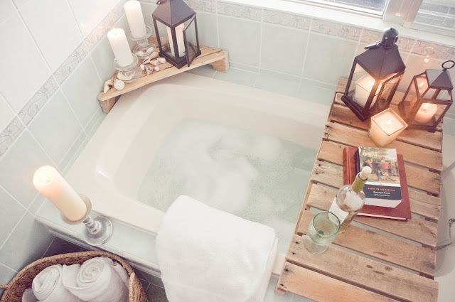 Bath tray. Brilliant. I always have a problem trying to find a place for my book