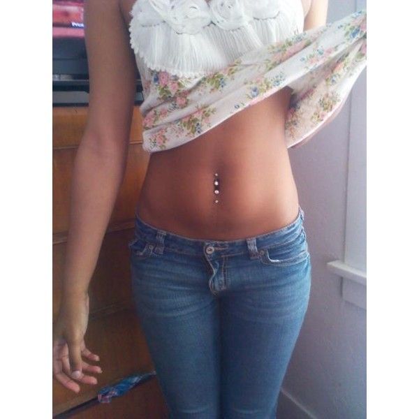 belly piercing | Tumblr found on Polyvore