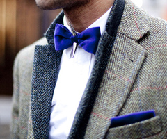 Blue bowtie Doctor Who inspired wedding ideas.  Bow ties are cool.