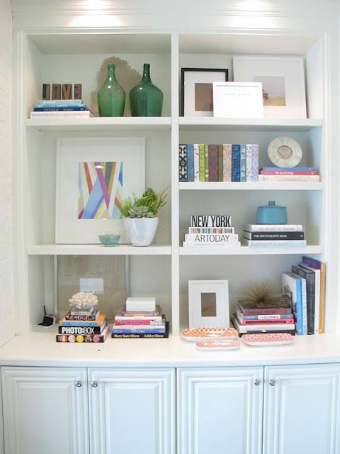 Bookshelfs do this with existing cabinets