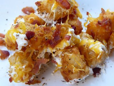 Cheesy Ranch Tater Tots – 1 bag frozen tater tots (or french fries) Sour Cream R
