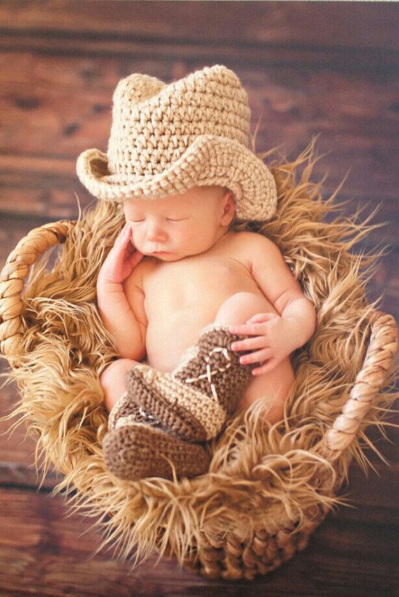Cowboy Boots and Cowboy Hat Cowboy baby shower Brown by Dremnstar, $35.50