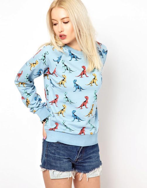 dinosaur sweatshirt — OMG!!! I am getting this. I lost my TRex one :(