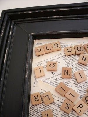 DIY Magnetic Scrabble board.  Would be great for a spelling station in a classro