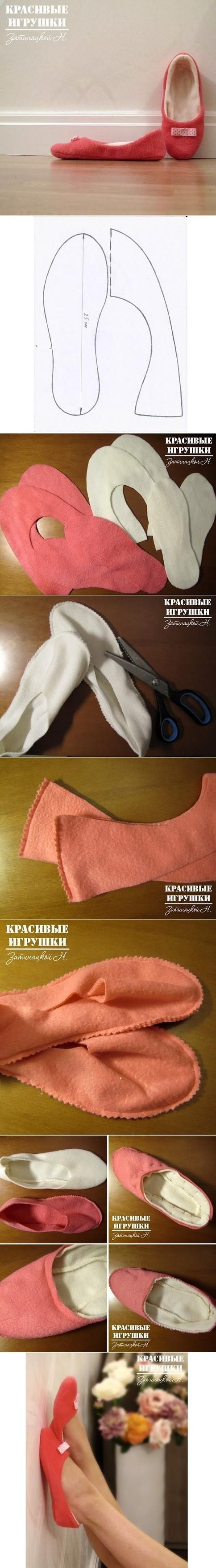 DIY Sew Slippers