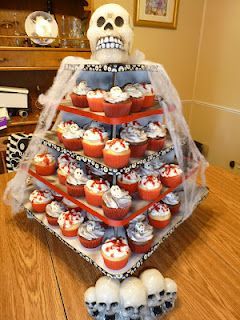 Friday the 13th cupcake display