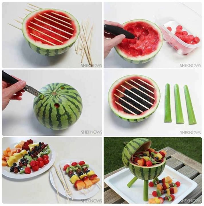 Fun Watermelon Grill Centerpiece (instructions)