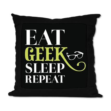 Geek Suede Pillow #cafepress..for my self proclaimed Geek Katie!!