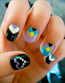 geometric nail art!