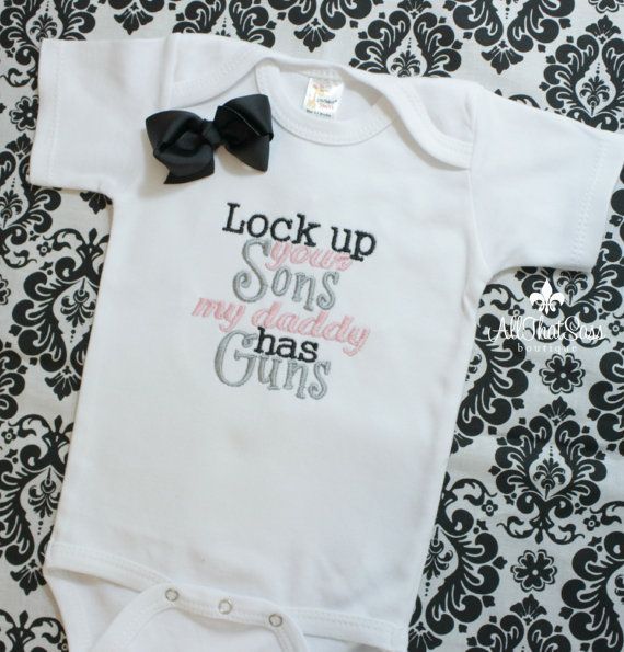 Girls Bodysuit or Shirt with Bow – Baby Shower Gifts – Kids – Creeper – Military