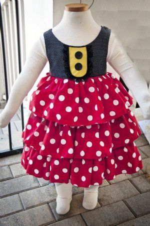 Girls Minnie Mouse Party Dress