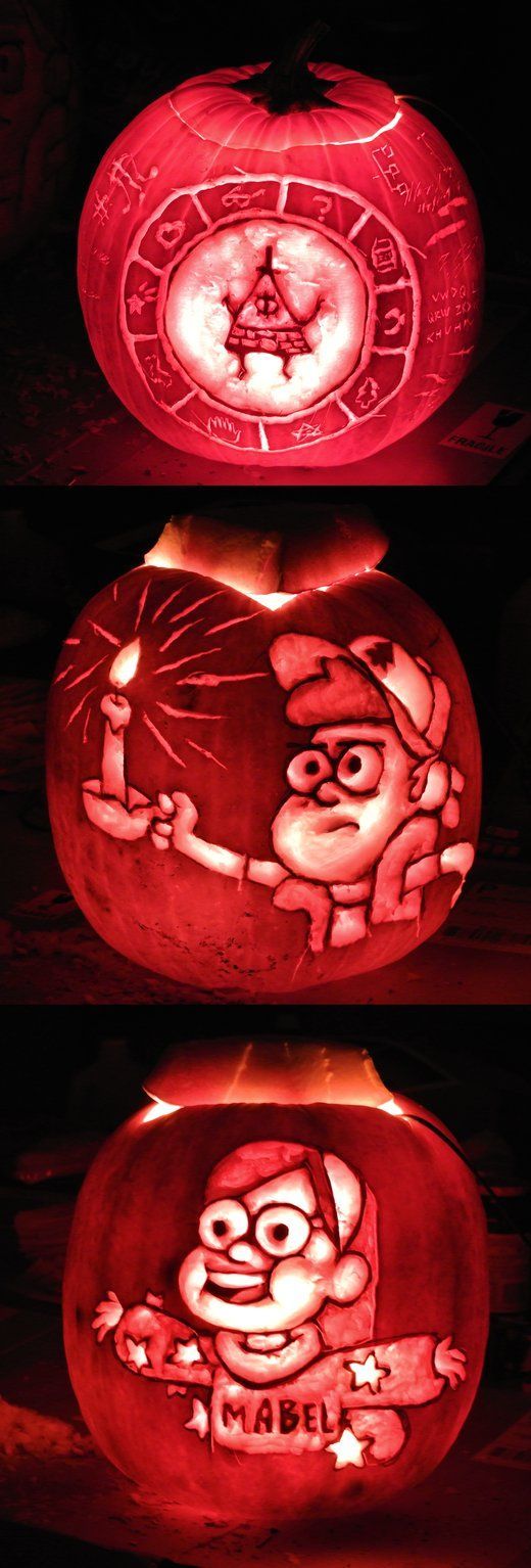 Gravity Falls Pumpkins by *sharpie91 on deviantART