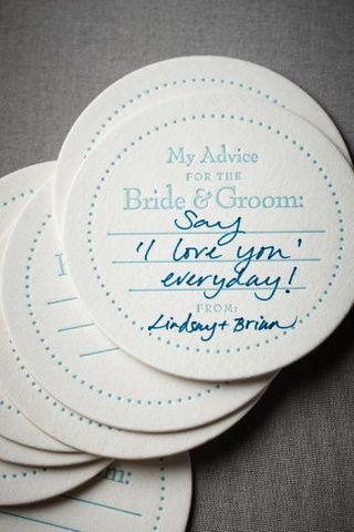 Great wedding idea though probably not on the coasters…maybe the back of the p
