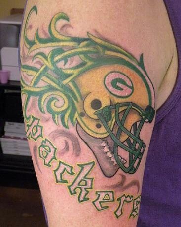 Green Bay Packers Football Tattoo
