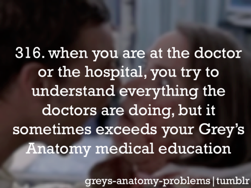 Greys Anatomy Problems