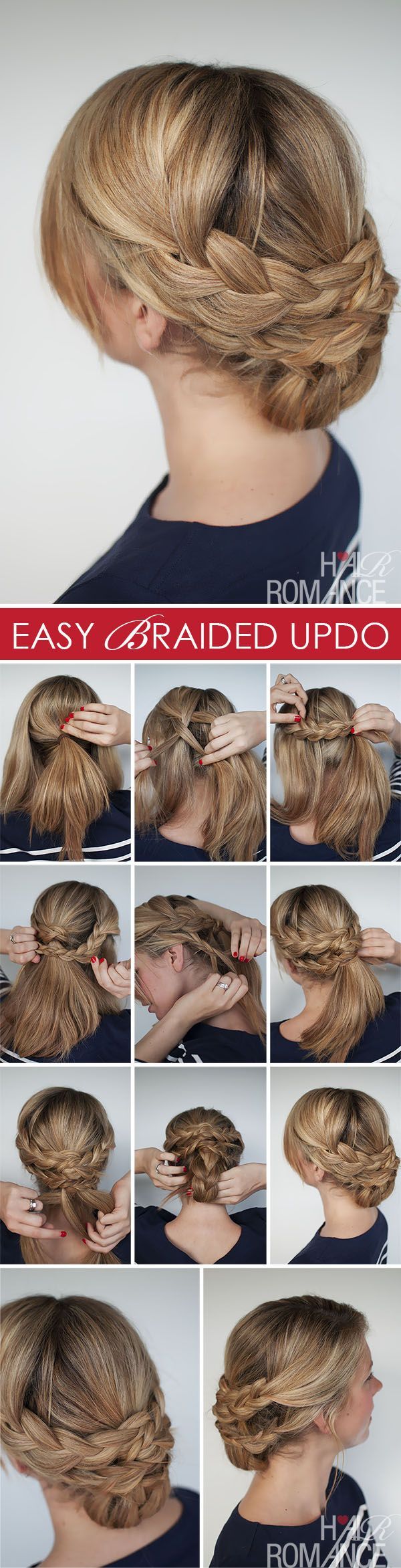 Hairstyle how to – Hair Romance easy braided upstyle tutorial