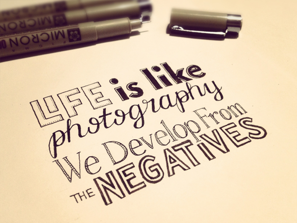 Hand Lettering Quotes by Sean McCabe, via Behance