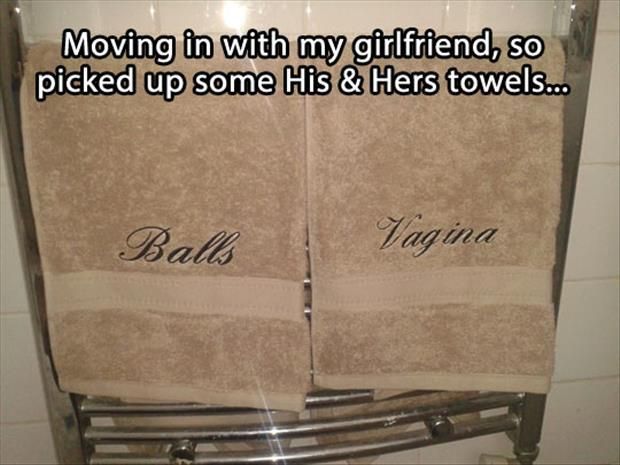 his and her towels funny pictures