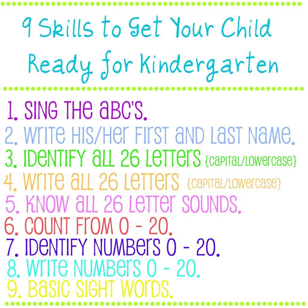 House of Grace: 9 Skills to Get Your Child Ready for Kindergarten