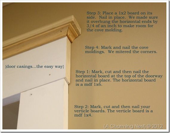 How to add casing/molding to doorways. Ive been looking for a tutorial like this