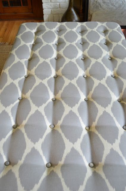 How To Tuft An Upholstered Ottoman