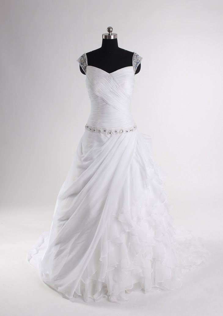 I love this!!!  Sweetheart A-Line Chiffon Bridal Gown Style No.: 0bg00017 $338.9