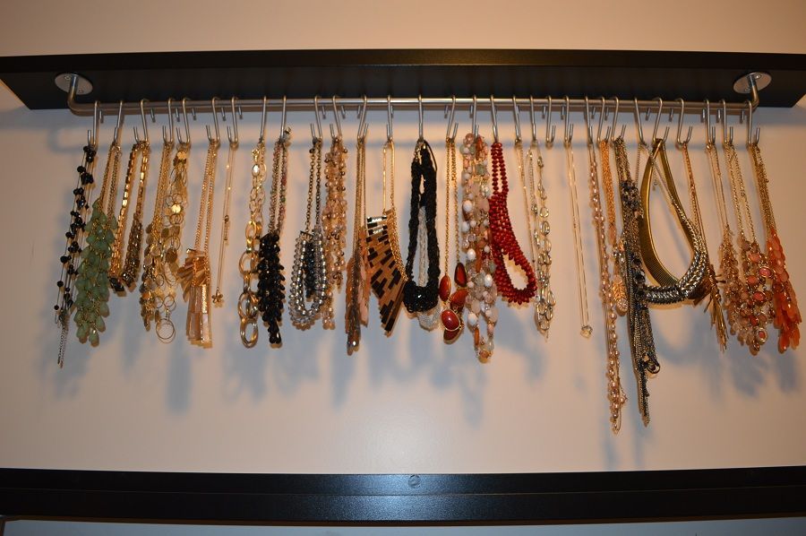 jewelryhanging DIY Closet Organization Ideas