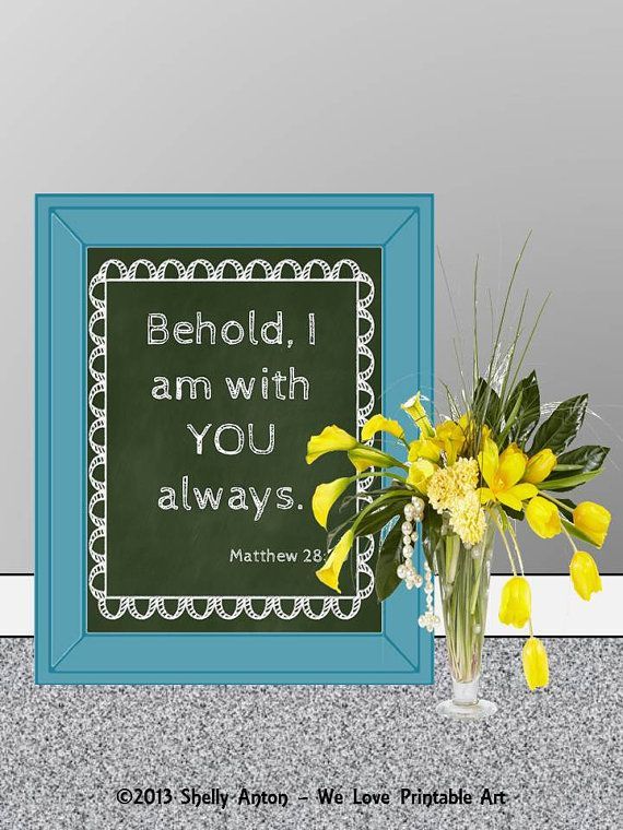 JPEG Printable Sign Bible Verse INSTANT by WeLovePrintableArt