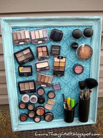 Make-up Magnet Board DIY