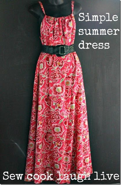 maxi dress sewing tutorial | Love this, but want thicker straps to cover my bra