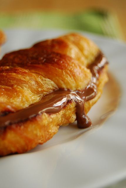 Nutella Croissant French Toast