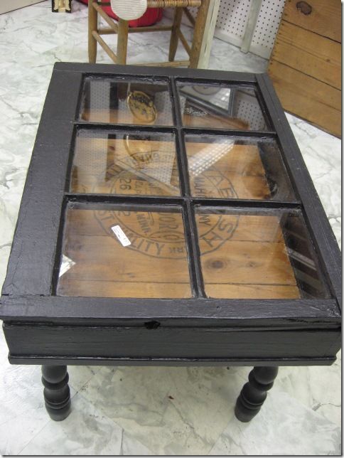 Old Window turned into a Coffee Table.