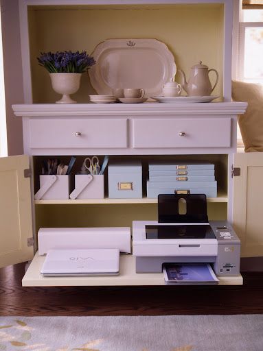organized and beautiful office in a sideboard for a  small space solution – Mart