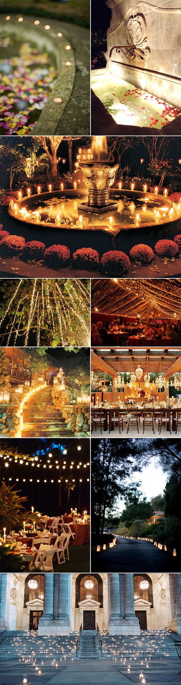 Outdoor Wedding Lighting | Lighting For Your Outdoor Wedding Reception Venue | P