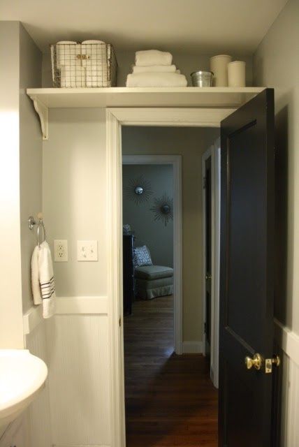 Over the door storage for a small Bath