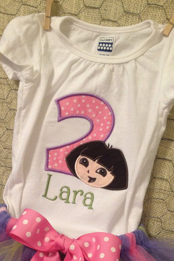 Personalized Dora Birthday shirt