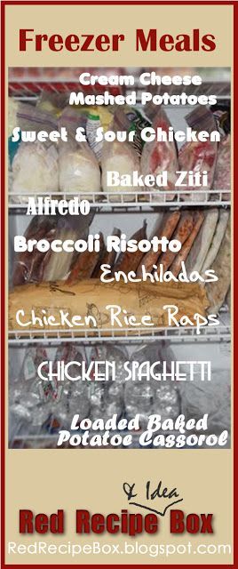 Red Recipe  Idea Box: Freezer Meals pinning this for the sweet and sour chicken