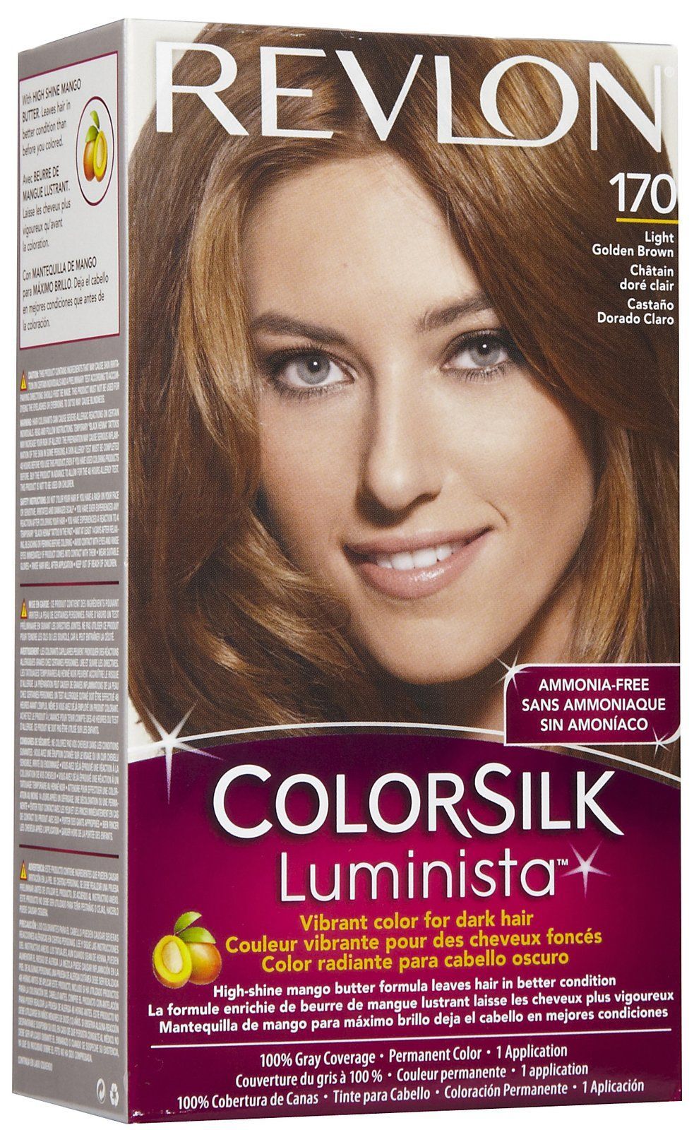 Revlon Colorsilk Luminista Permanent Hair Color, Light Golden Brown