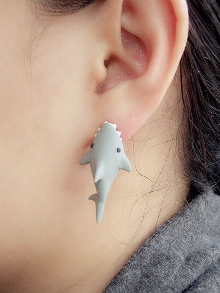 Shark Bite You DIY Earrings from Noirlu