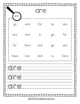 Sight Word Sleuth; also use with just letters or with spelling words for older k