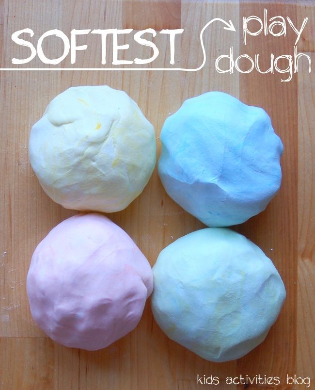 Softest Play Dough Recipe EVER…love this for kids!
