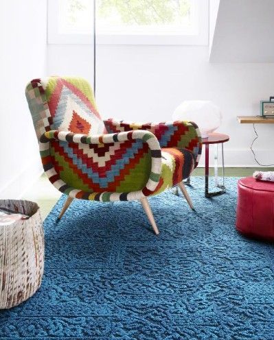 Southwestern chair – colorful geometric pattern