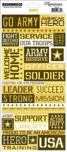 Stickers-Army Quote #MemorialDay #Scrapbooking