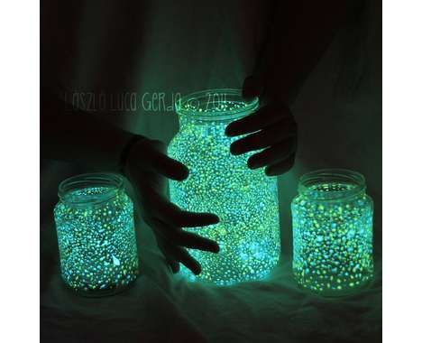 The From Panka with Love Blog Shows How to Make Glow-in-the-Dark Jars