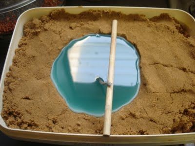 This is a fun little tutorial for making candles with sand