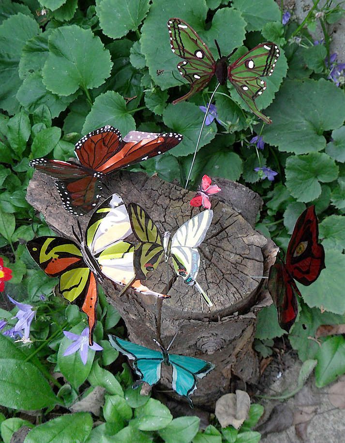 Tutorial: garden butterflies from soda can #garden #lawn #yard #outdoors #diy #c