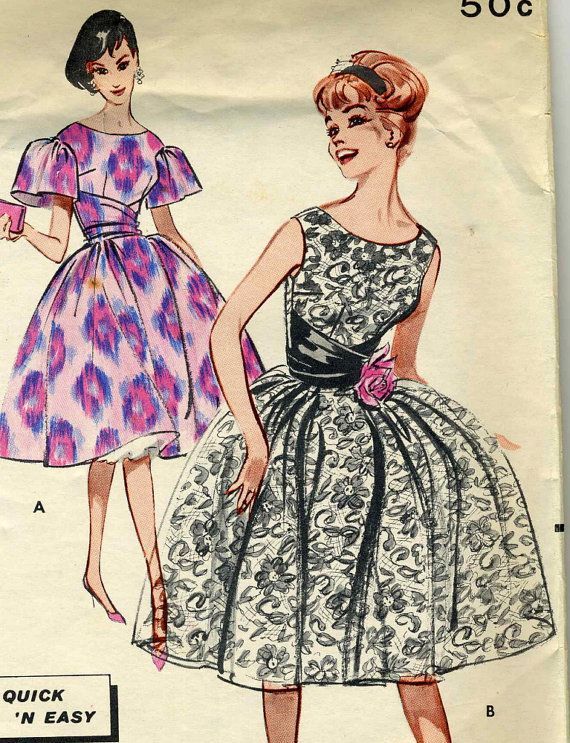 Vintage Butterick 9139 After Five Dress with by RomasMaison, $22.00