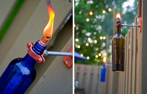 TORCH TERRIFIC -   Wine bottle crafts with lights