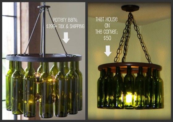 FAUX-TERRY BARN BEAUTY -   Wine bottle crafts with lights