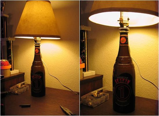 A SHADE FOR THE TIPPLE -   Wine bottle crafts with lights